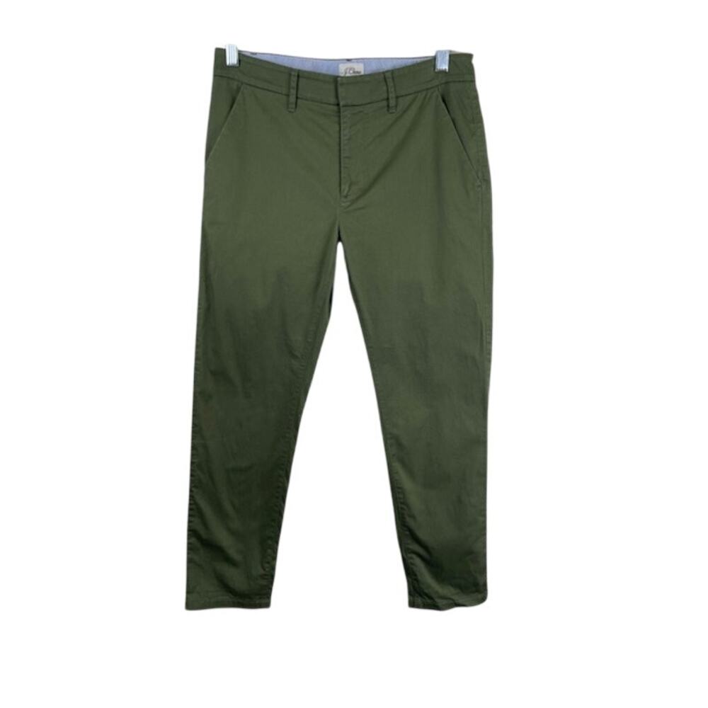 J.Crew-"Slim Boyfriend Chino"-Pants in Army Green Size (31)